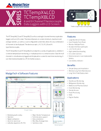 Thumbnail of document Data Sheet - TCTEMPXLCD Temperature Data Logger